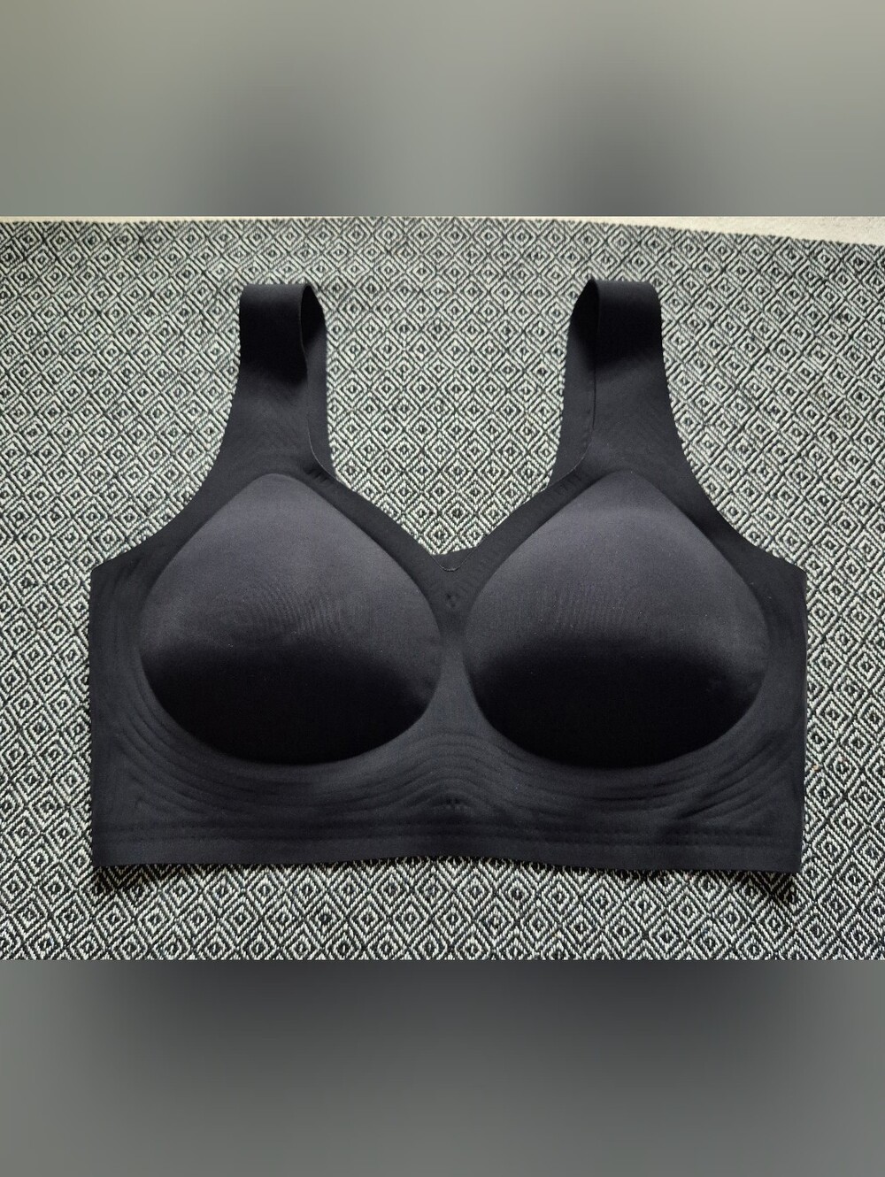 Soft Intention Black Padded Bra Size X-large